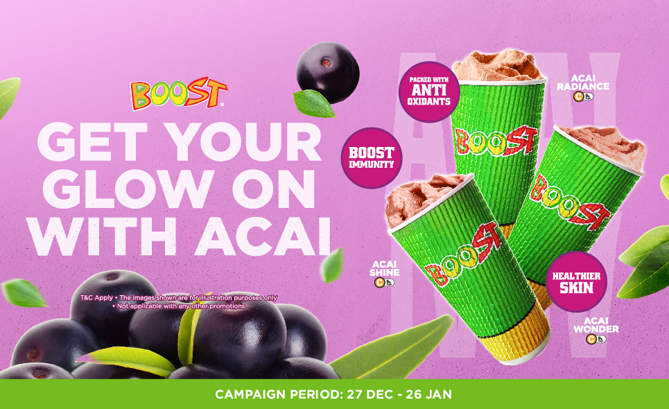 [Boost Juice Bars] Get Your Glow On With Acai